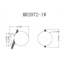 Бра MyFar Francis MR2072-1W