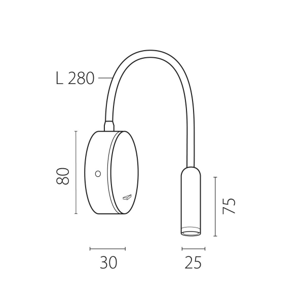 Бра 3W 277LM 3000K, бронза Omega Lightstar 200431 Бра 3W 277LM 3000K, бронза Omega Lightstar 200431