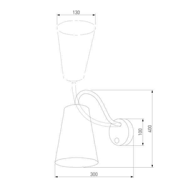 Бра TK Lighting 2445 Wire White