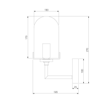 Бра Eurosvet Pluto 60156/1 хром