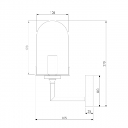 Бра Eurosvet Pluto 60156/1 хром