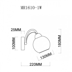 Бра MyFar Marsel MR1610-1W