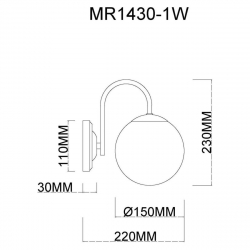 Бра MyFar Kate MR1430-1W