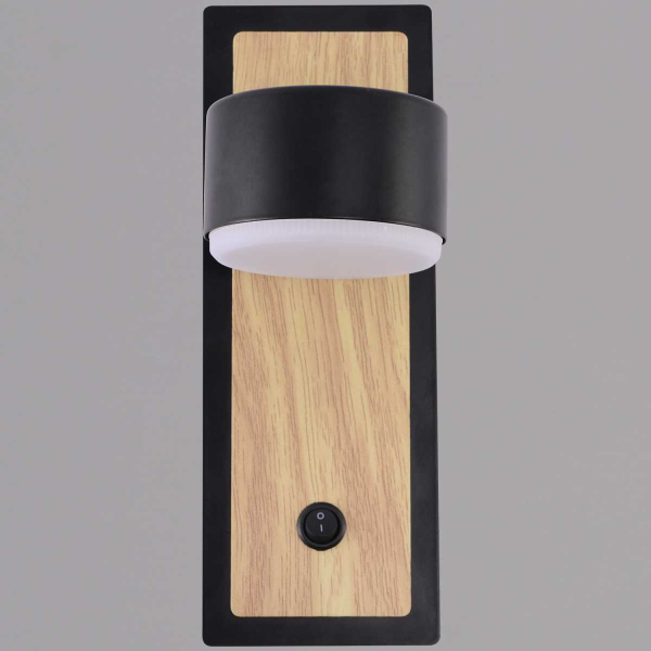 Бра Reluce 12540-0.2-01 BK+WOOD
