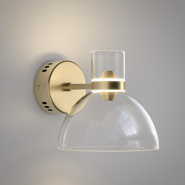 Настенный светодиодный светильник Eurosvet Vial 202053 LED латунь a072059