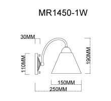 Бра MyFar Anna MR1450-1W