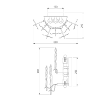 Бра Bogates Leaf 369/3