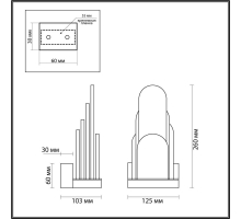 Бра Odeon Light Exclusive Hightech Foros 5438/12WL