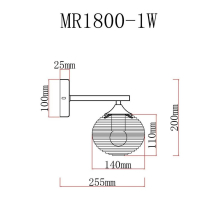 Бра MyFar Gloria MR1800-1W
