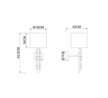 Бра Arte Lamp Taygeta A4097AP-1CC