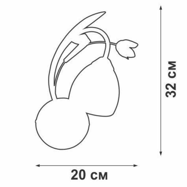 Бра Vitaluce V1467-3/1A