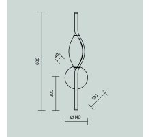 Бра Maytoni Foresight MOD347WL-L8BS3K