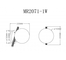 Бра MyFar Francis MR2071-1W