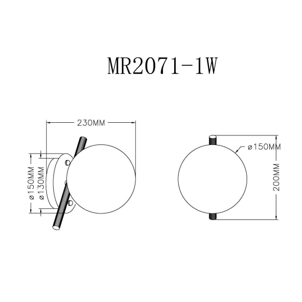 Бра MyFar Francis MR2071-1W