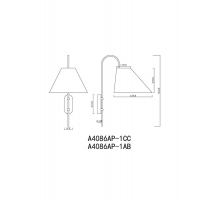 Бра Arte Lamp Rondo A4086AP-1CC