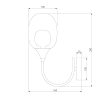 Бра Eurosvet Spritz 70218/1 латунь