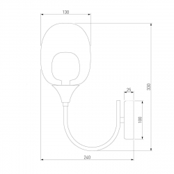 Бра Eurosvet Spritz 70218/1 латунь