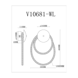 Бра Moderli True V10681-WL