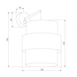 Бра TK Lighting 5095 5956 Calisto White