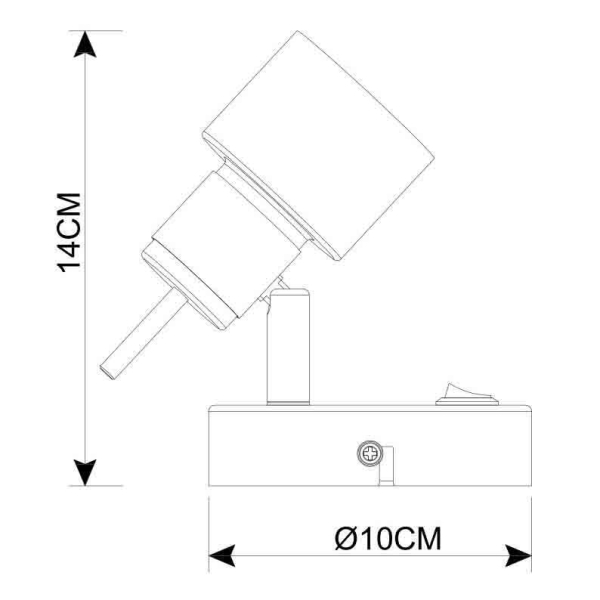 Спот Arte Lamp Almach A1906AP-1WH Спот Arte Lamp Almach A1906AP-1WH
