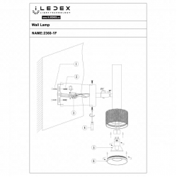 Спот iLedex Delta 2360-1 BK+BR