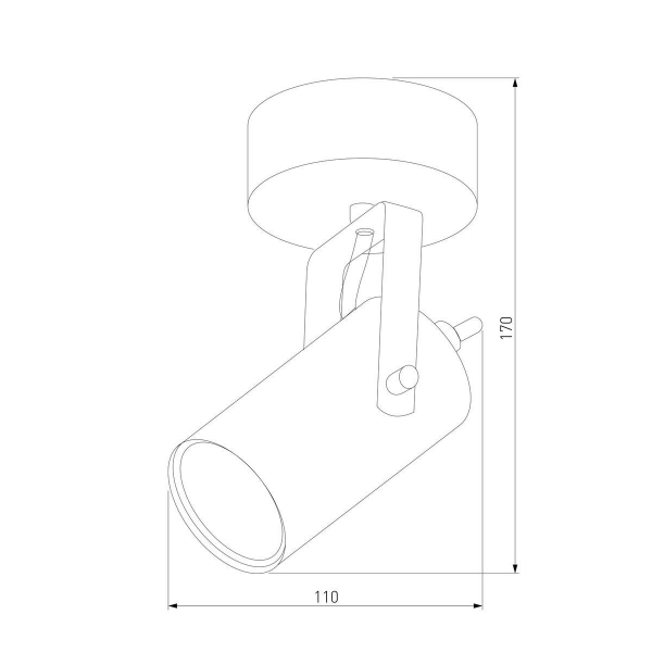 Спот TK Lighting 2793 Redo Black Gold