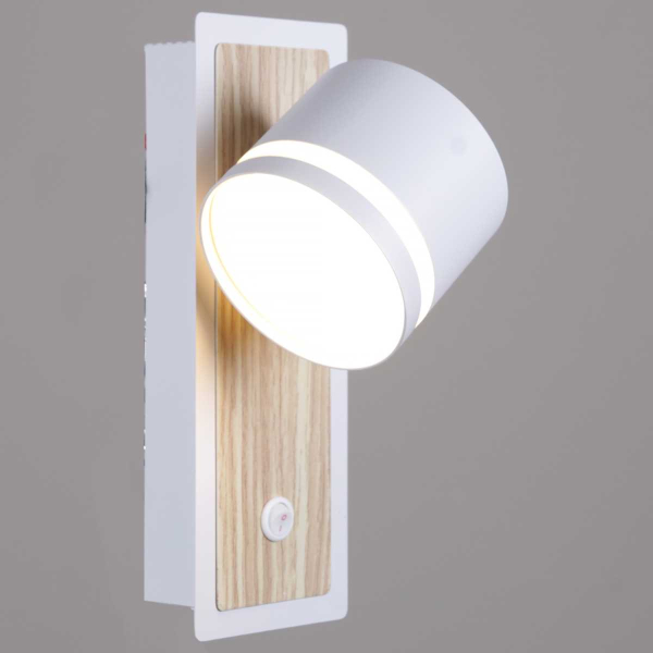 Настенный светильник Reluce 22540-0.2-01 WH+WOOD