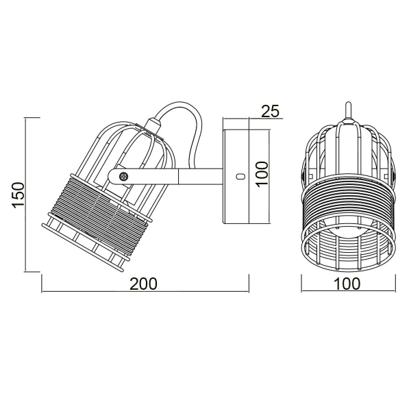 Спот Vele Luce Extra VL6472W01