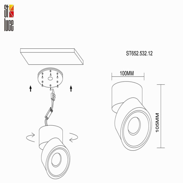 Светодиодный спот ST Luce ST652.532.12 Светодиодный спот ST Luce ST652.532.12