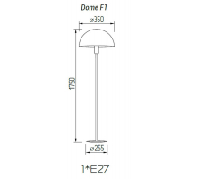 Торшер TopDecor Dome F1 10 R