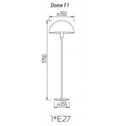 Торшер TopDecor Dome F1 10 R