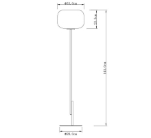 Торшер Milosh Tendence KIZZI 0912FL-1BK