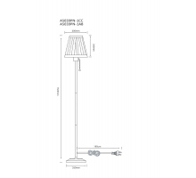 Торшер Arte Lamp Marriot A5039PN-1AB