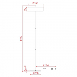 Торшер Arte Lamp Skat A7052PN-2BK