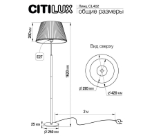 Торшер Citilux Линц CL402970