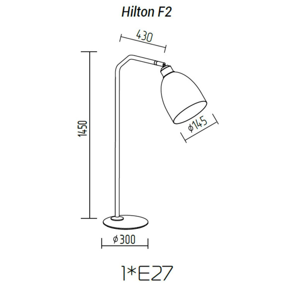 Торшер TopDecor Hilton F2 12