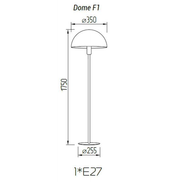 Торшер TopDecor Dome F1 12