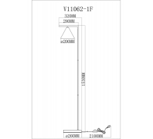 Торшер Moderli Omaha V11062-1F