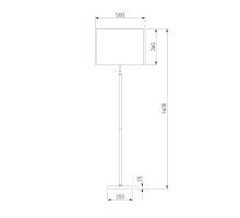 Торшер Eurosvet Notturno 01163/1 черный