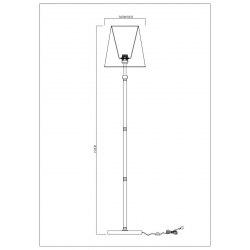 Торшер Arte Lamp Kensington A4098PN-1CC