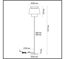 Торшер Odeon Light KRESSA 4992/1F