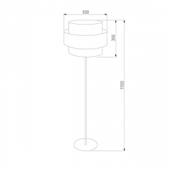 Торшер TK Lighting 5896 Calisto