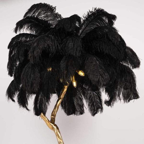 Торшер Imperium Loft Страусиные Перья Feather Lamp A Modern Grand Tour Черный 189584-22