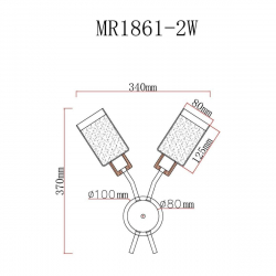 Бра MyFar Linda MR1861-2W