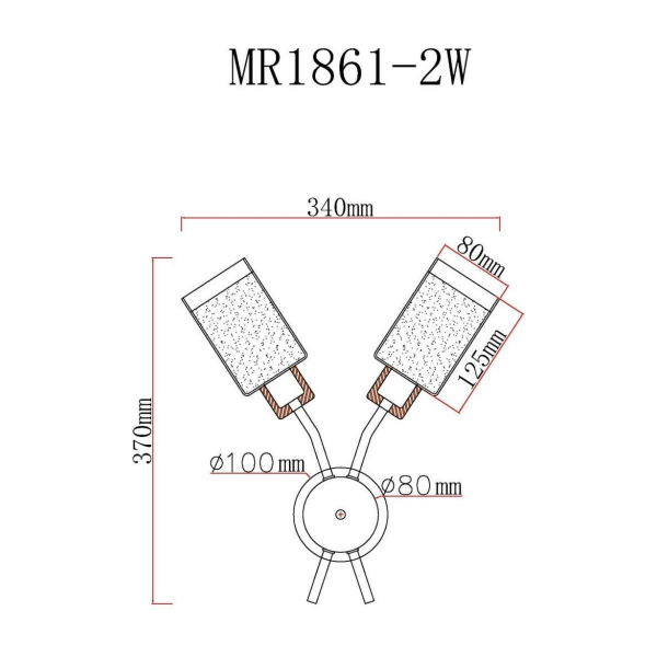 Бра MyFar Linda MR1861-2W