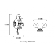 Бра Crystal Lux Montana AP2