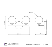 Бра Lumina Deco Marsiada LDW 6033-2 MD