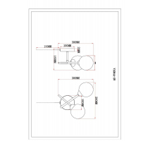 Бра Moderli Molecule V10844-2W