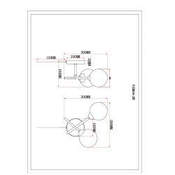 Бра Moderli Molecule V10844-2W