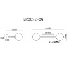 Бра MyFar Valency MR2032-2W